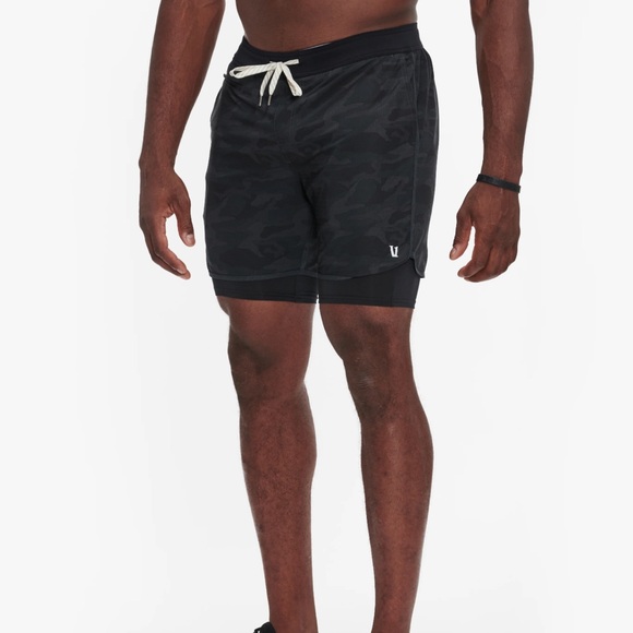 Vuori Stockton Athletic Shorts 6.5” Compression Liner Large Pockets Training - Picture 5 of 16